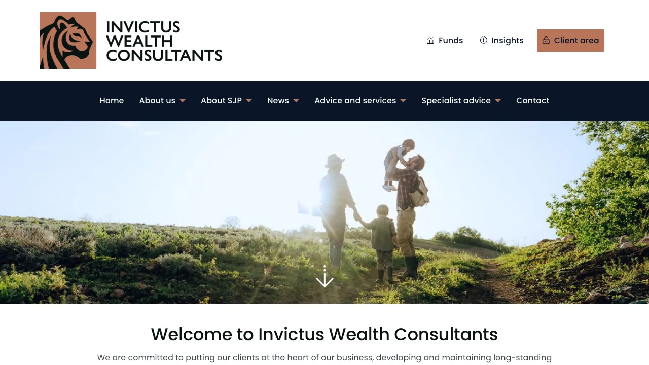 Invictus Wealth Consultants Limited website preview