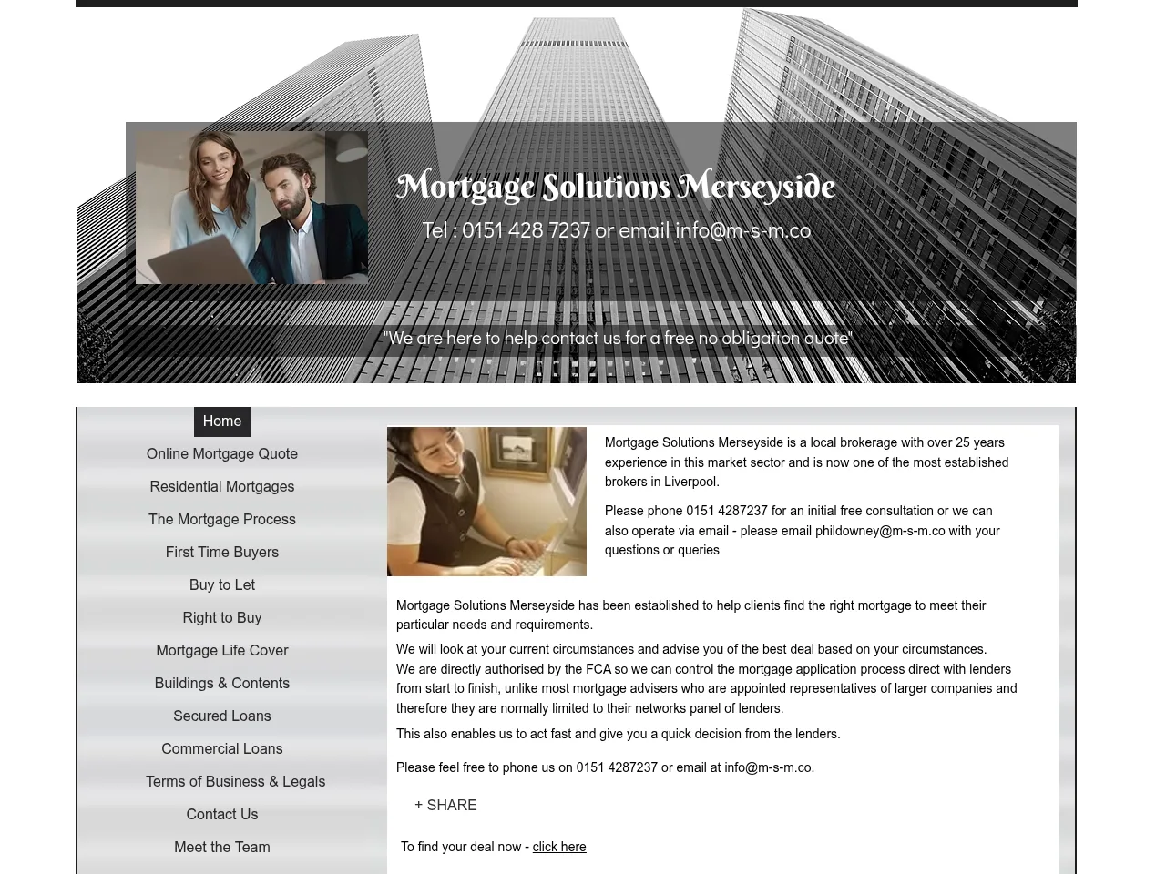 Mortgage Solutions Merseyside website preview