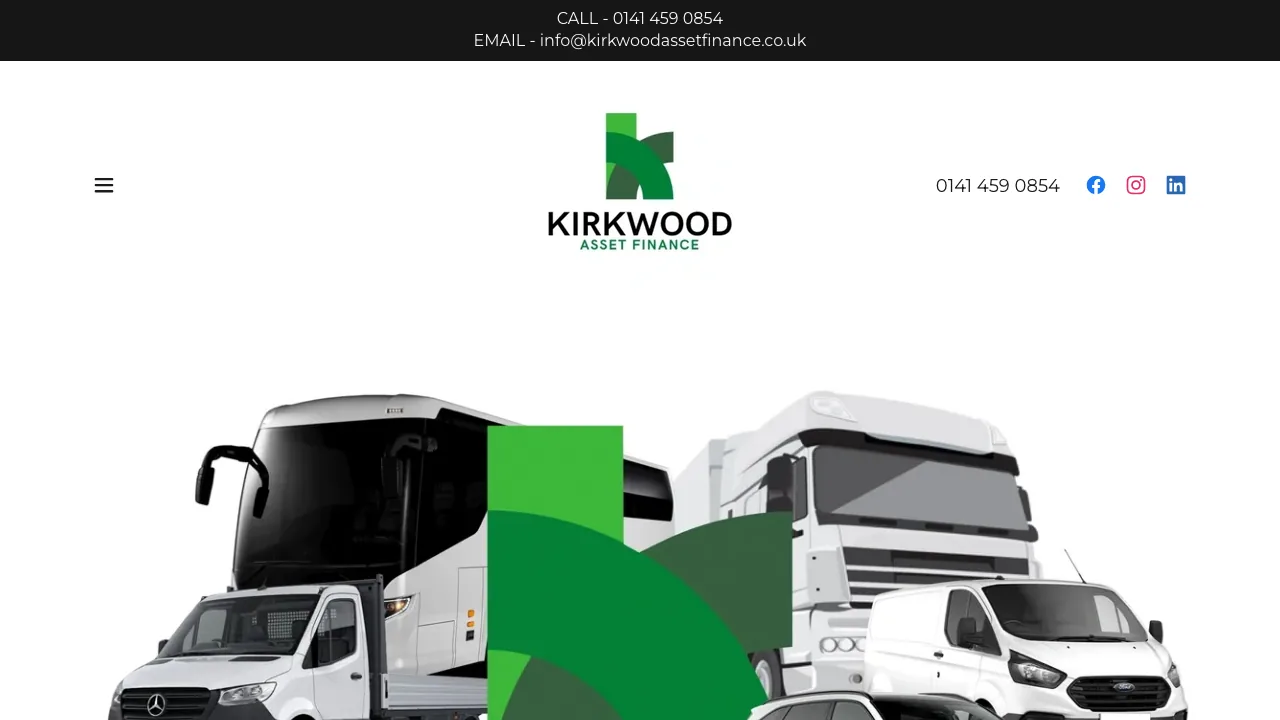 Kirkwood Asset Finance website preview