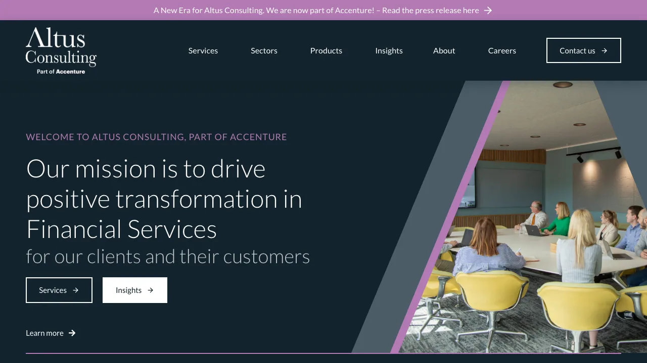 Altus Consulting website preview