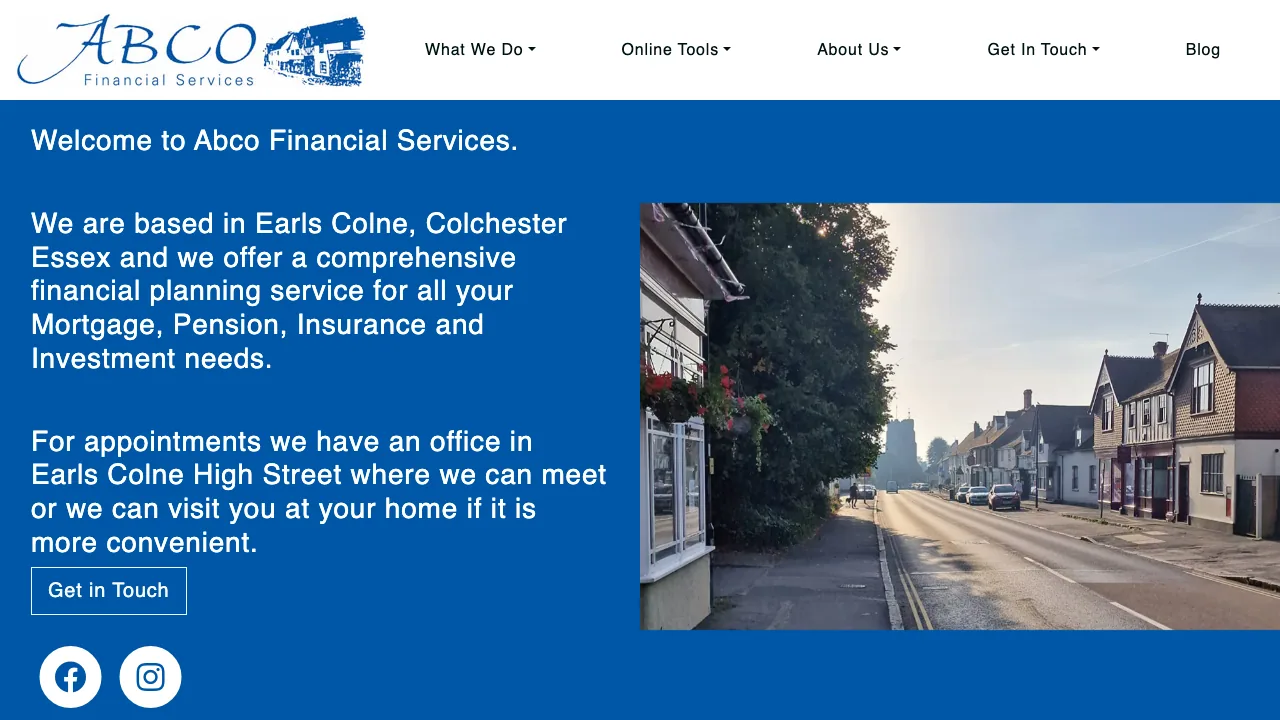 Abco Insurance website preview