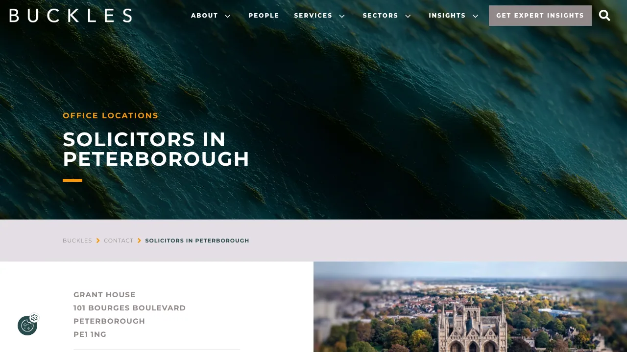 Buckles Law Peterborough website preview