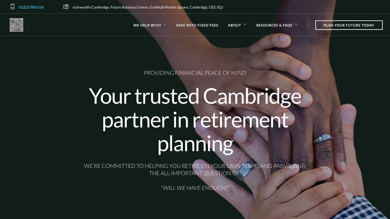 rockwealth Cambridge website preview