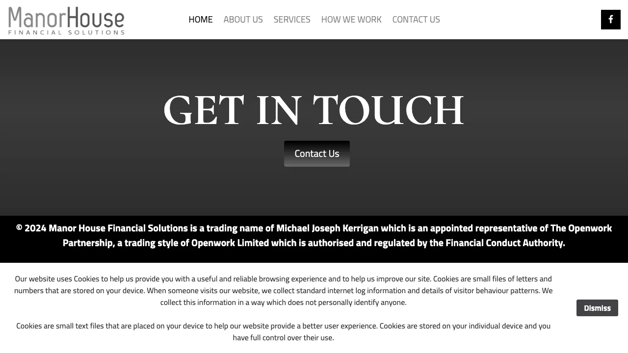 Manor House Financial Solutions website preview