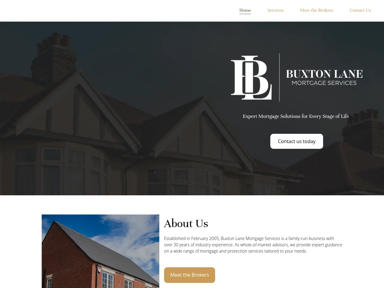 Buxton Lane Mortgage Services website preview