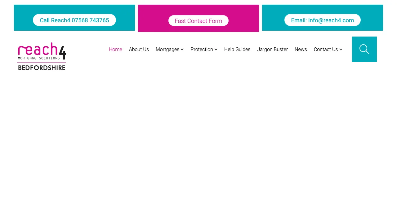 Reach 4 Mortgages Bedfordshire website preview