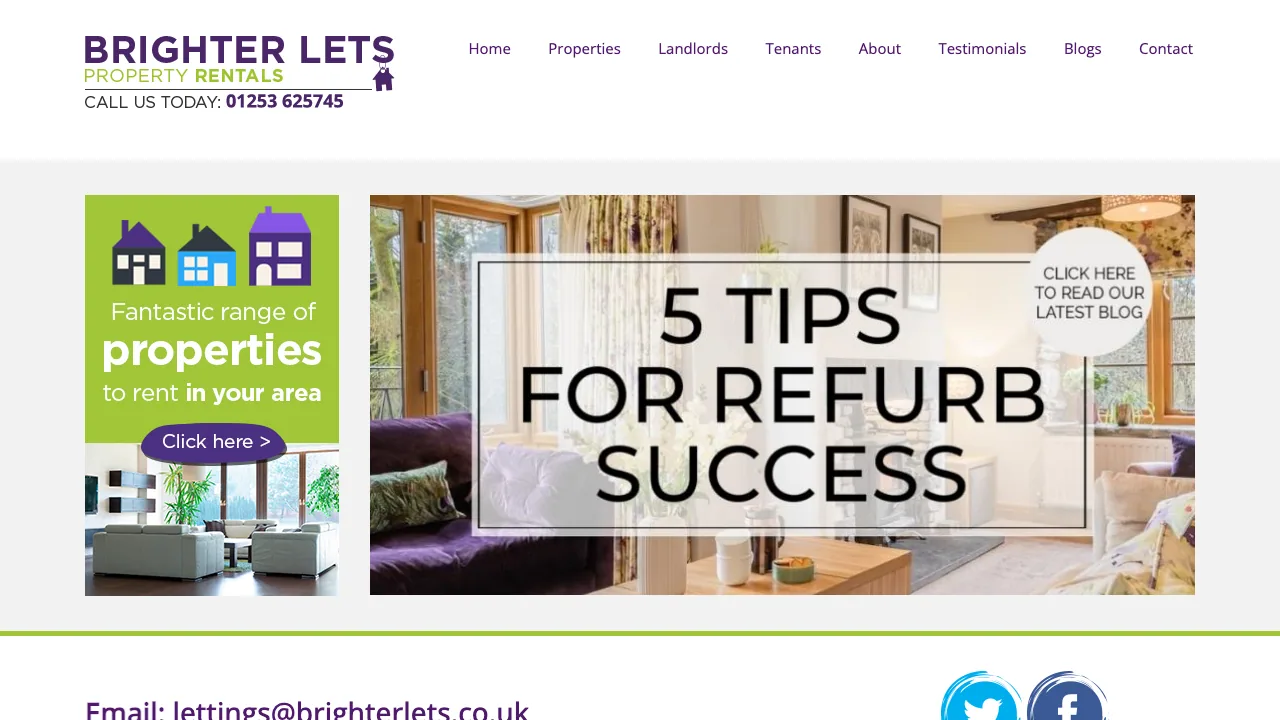 Brighter Lets website preview