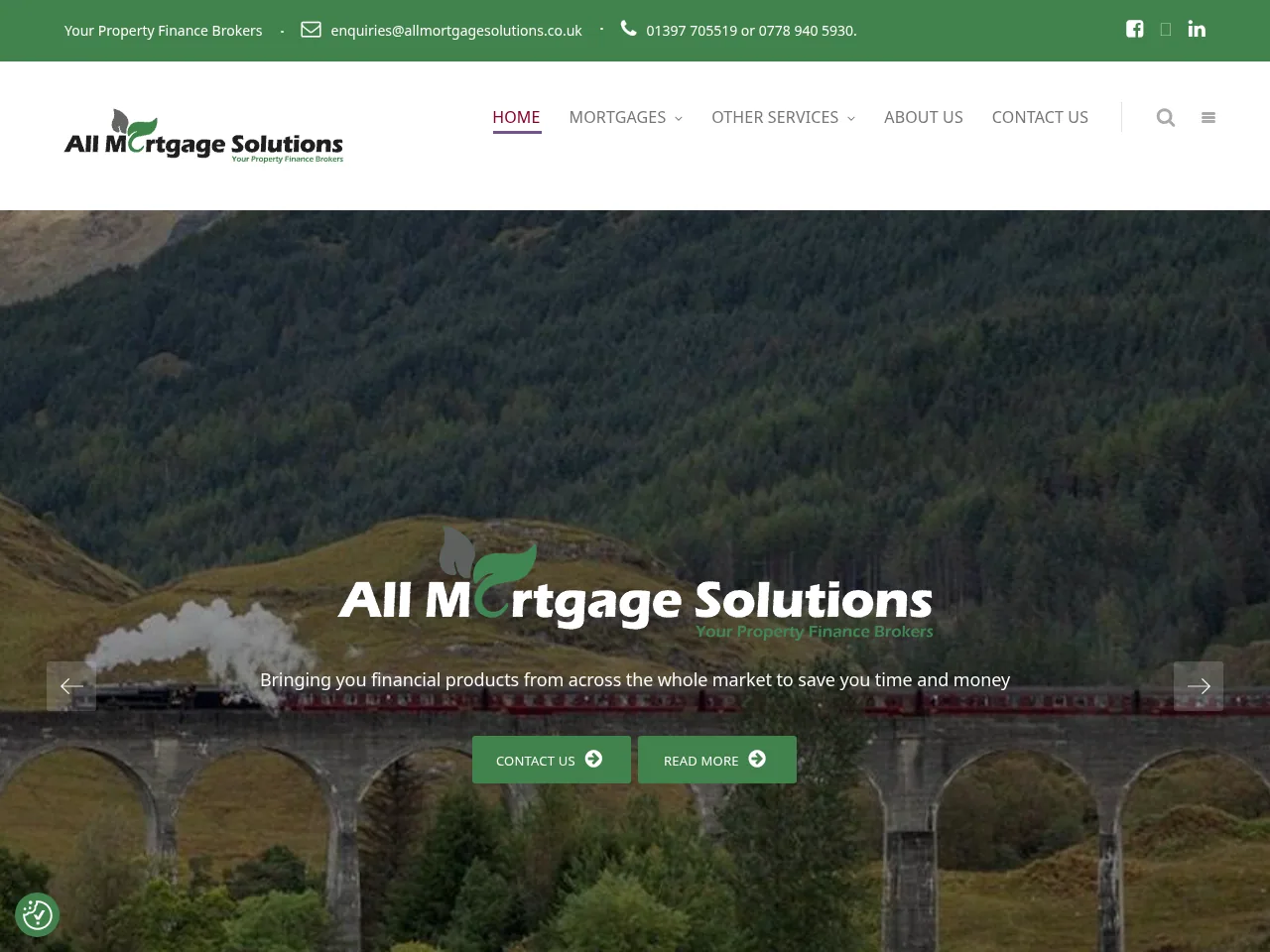All Mortgage Solutions website preview