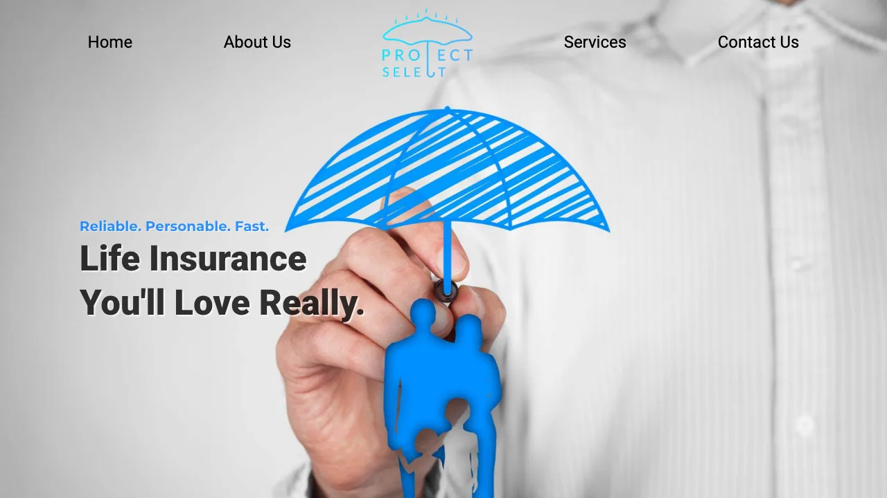 Protect Select website preview