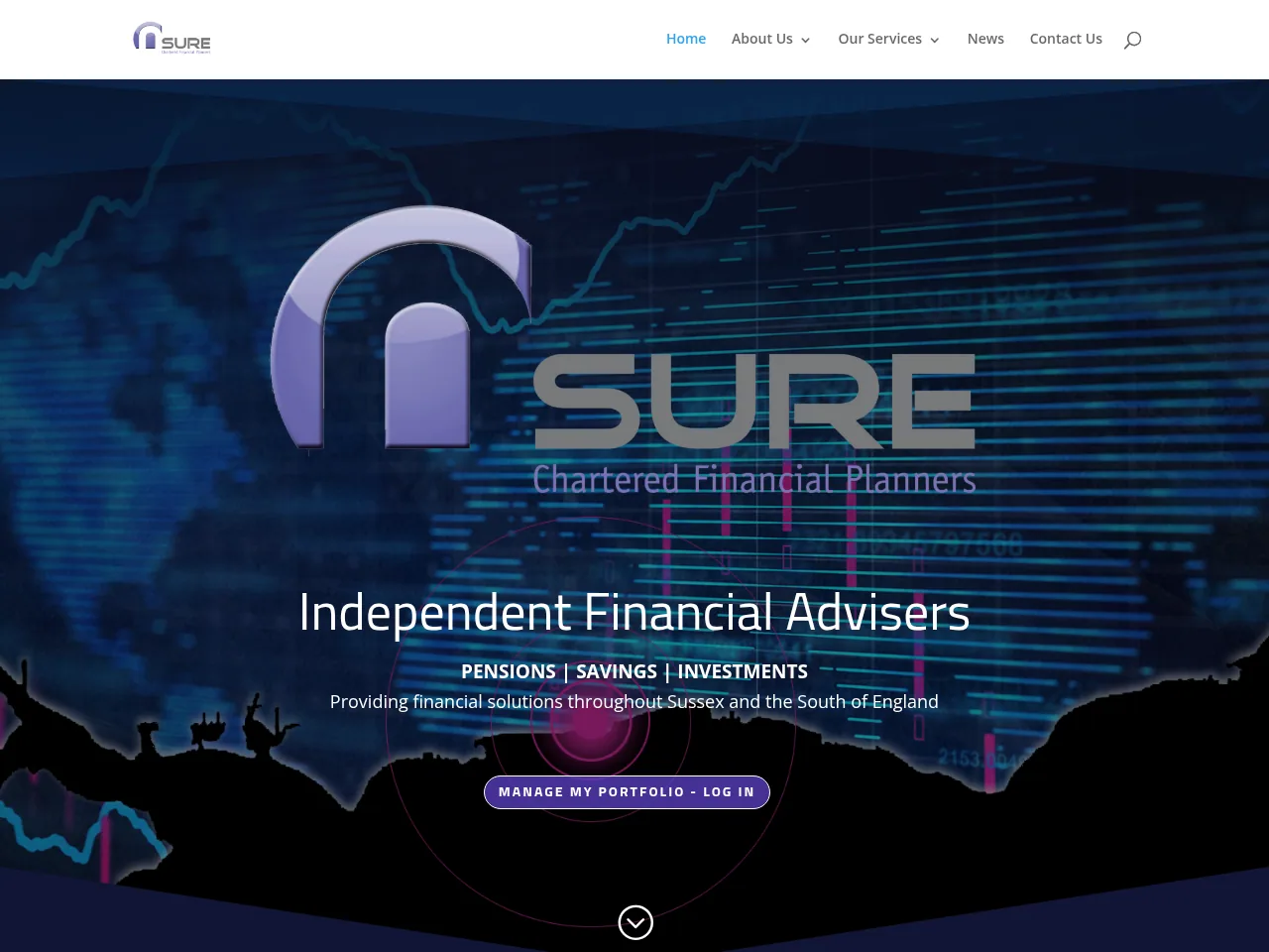 Nsure Financial Services website preview