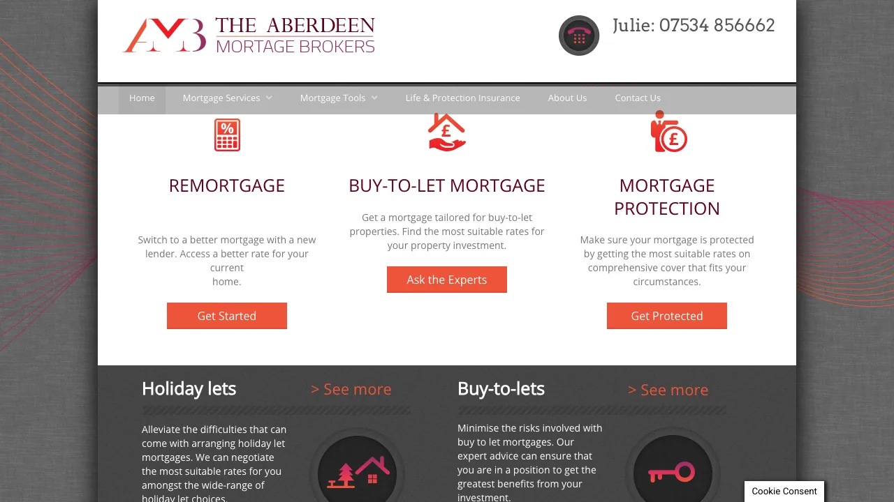 The Aberdeen Mortgage Brokers website preview