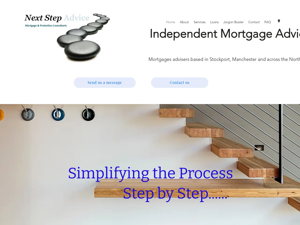 Next Step Advice website preview