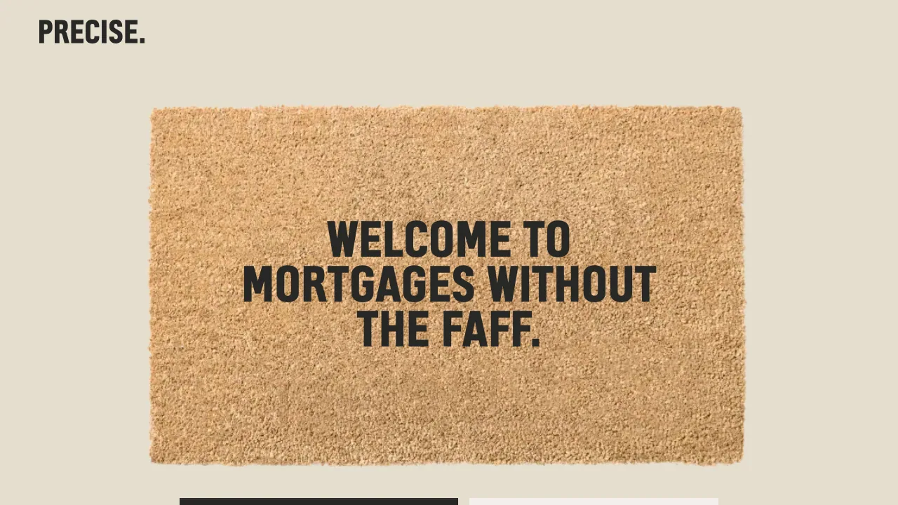 PRECISE. website preview