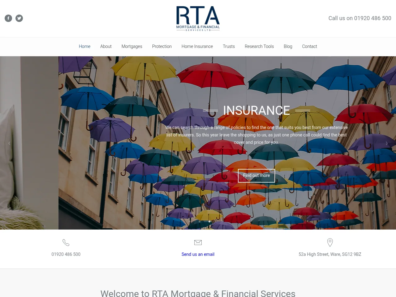 RTA Mortgage and Financial website preview