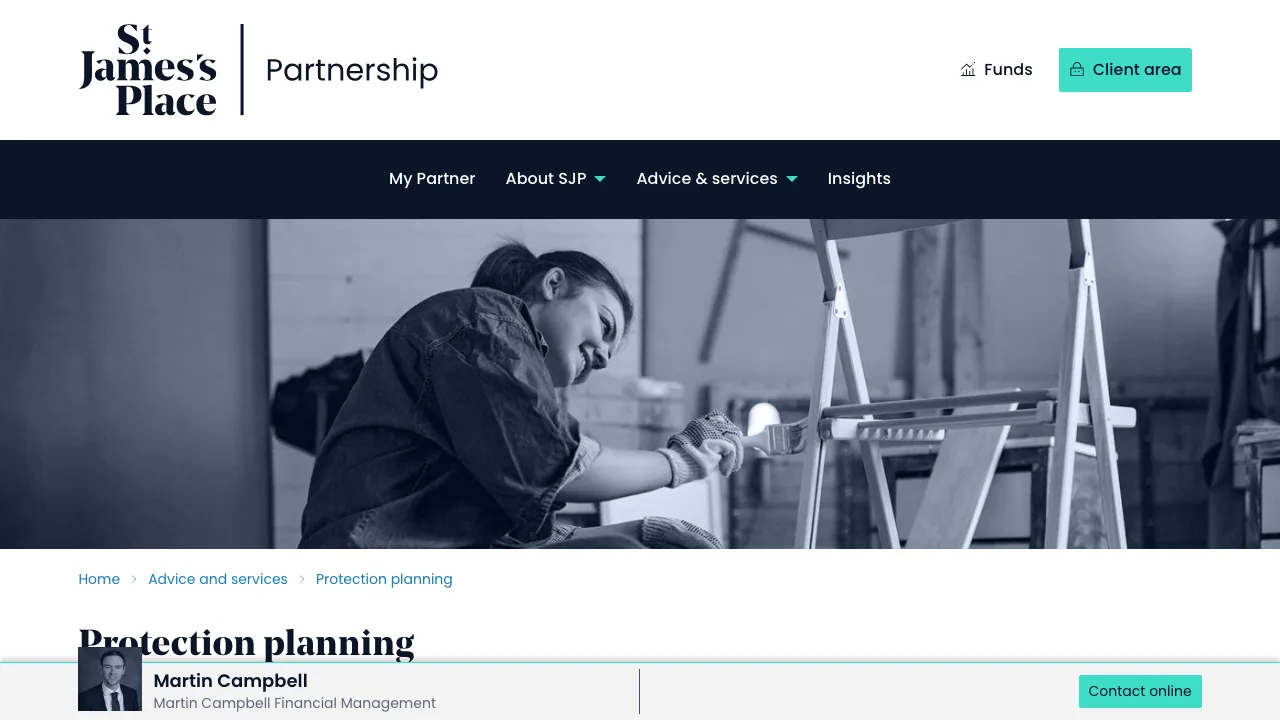 Martin Campbell Financial Management website preview