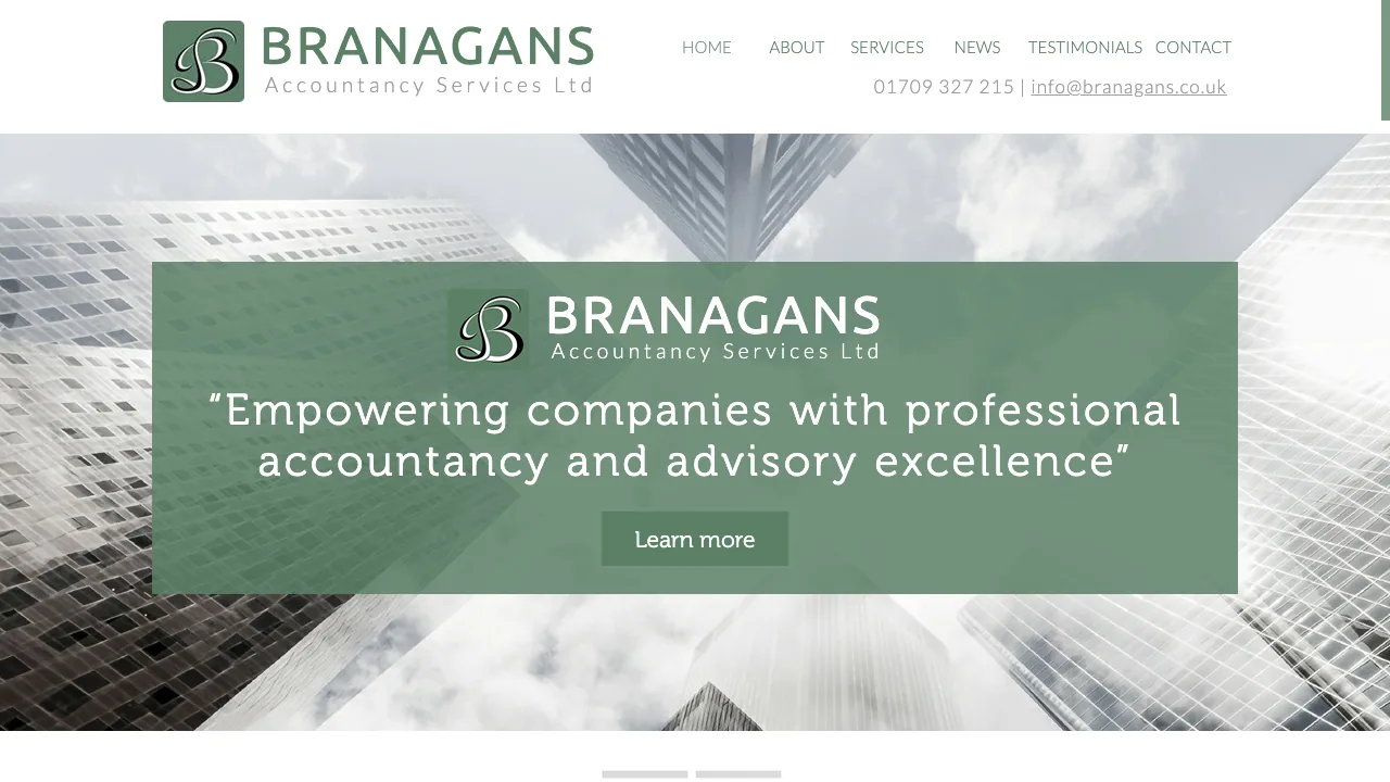 Branagans Accountancy Service website preview