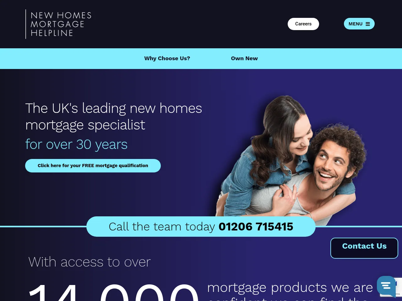 New Homes Mortgage Helpline website preview
