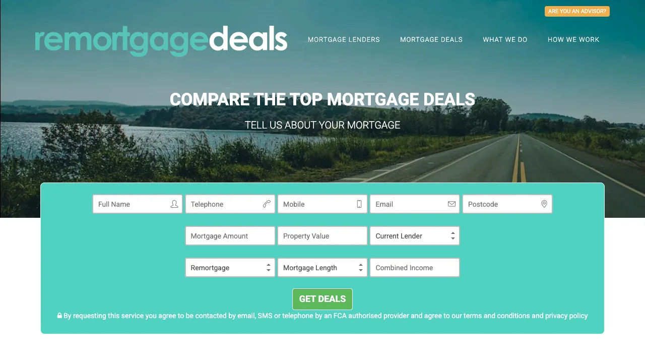 remortgage-deals website preview