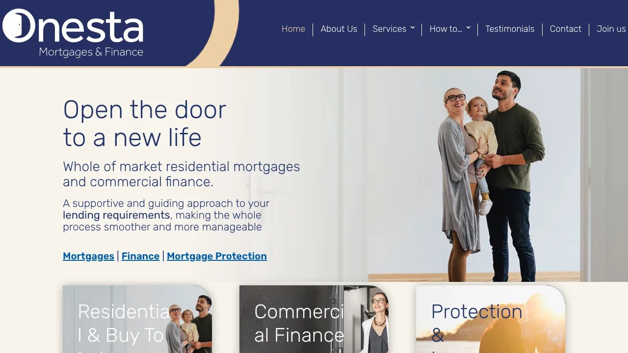 HSD Mortgage Advice website preview