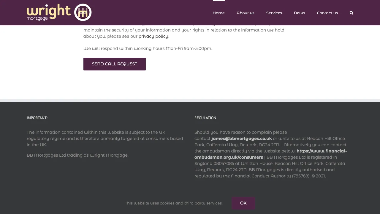 Wright Mortgage website preview