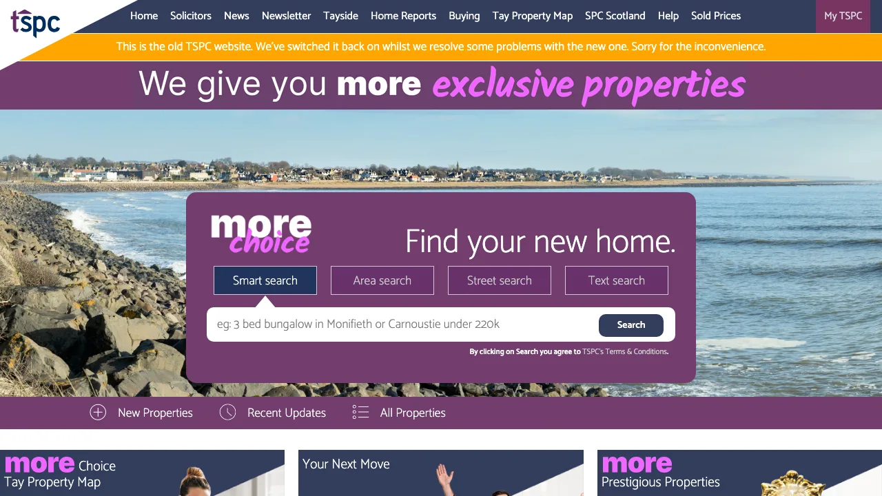 TSPC website preview