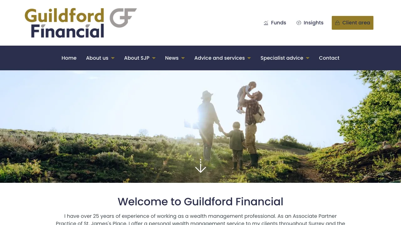 Guildford Financial website preview