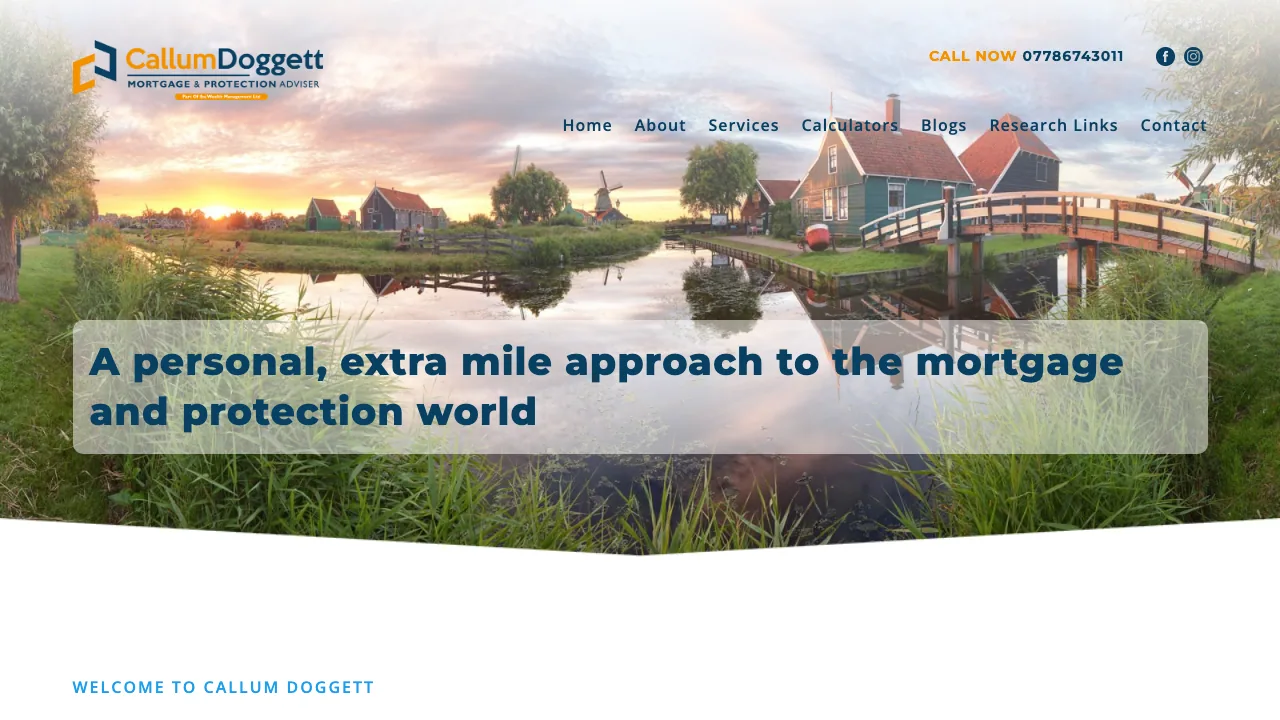 Callum Doggett - Mortgage & Protection website preview
