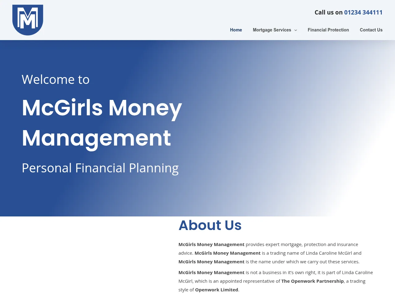 McGirls Money Management website preview