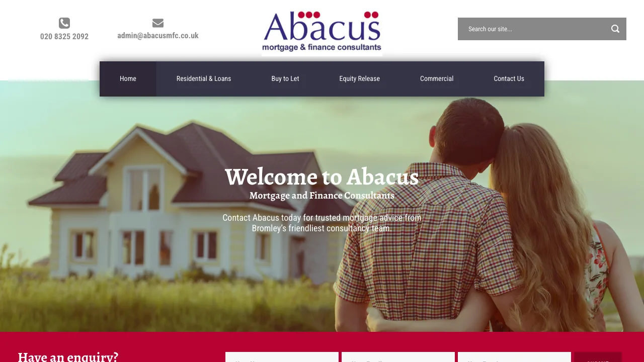 abacus mortgage & finance consultants website preview