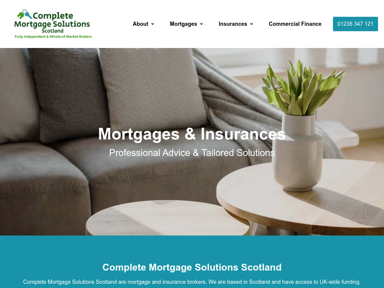 Complete Mortgage Solutions Scotland website preview