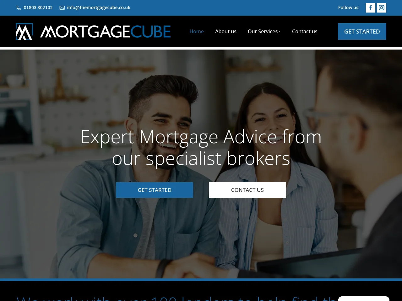 The Mortgage Cube website preview