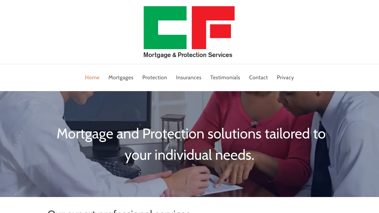 CF Mortgage and Protection Solutions website preview