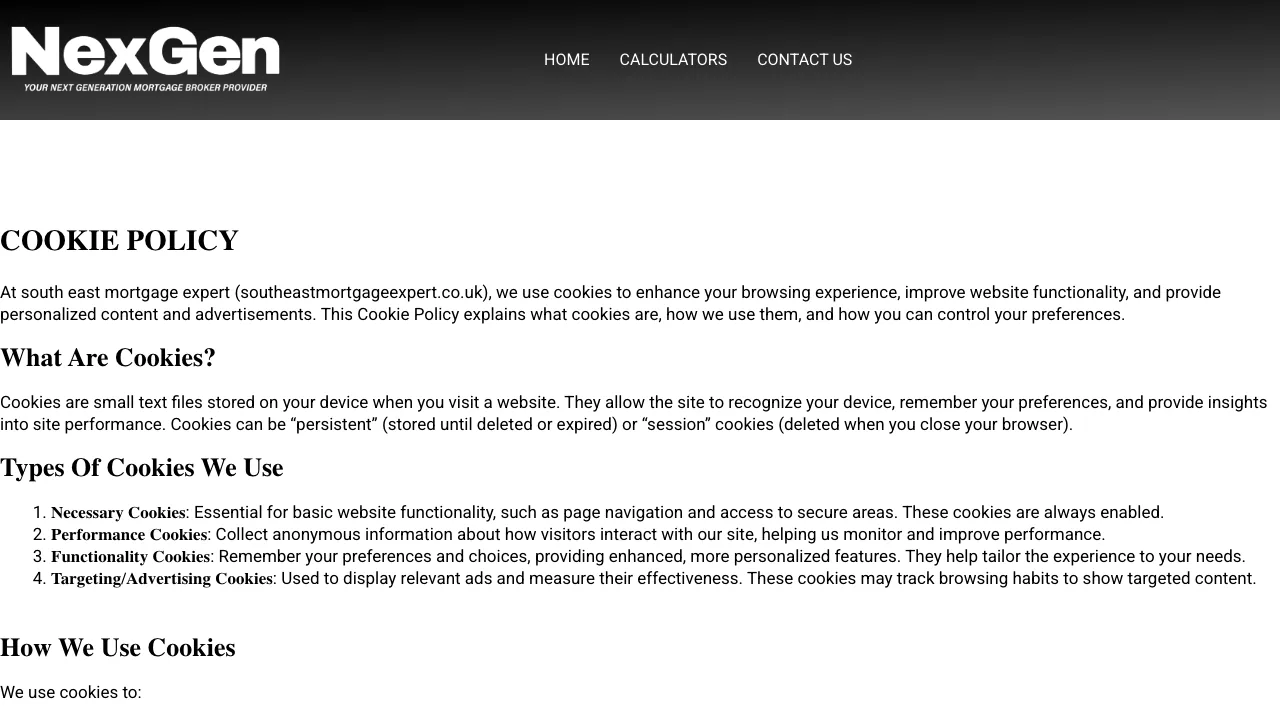 Swanley Mortgages Direct website preview