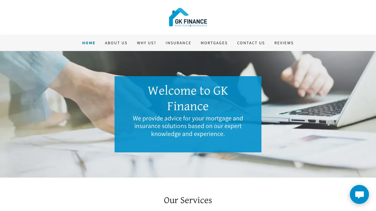 GK Finance Ltd website preview