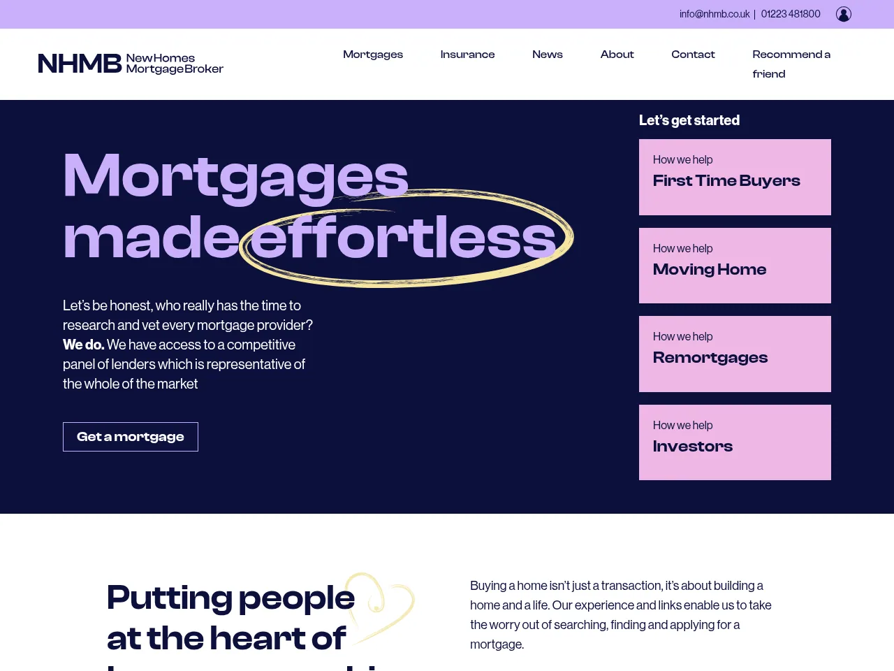 New Homes Mortgage Broker website preview
