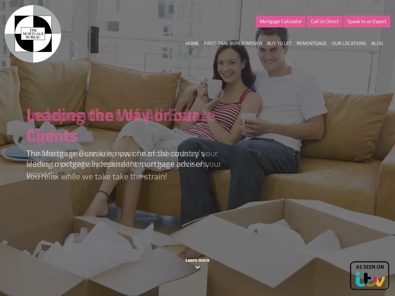 The Mortgage Bureau website preview