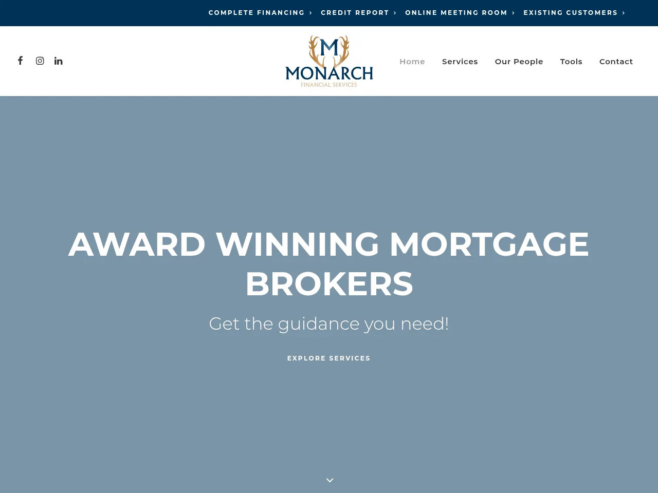 Award Winning Mortgage Brokers website preview