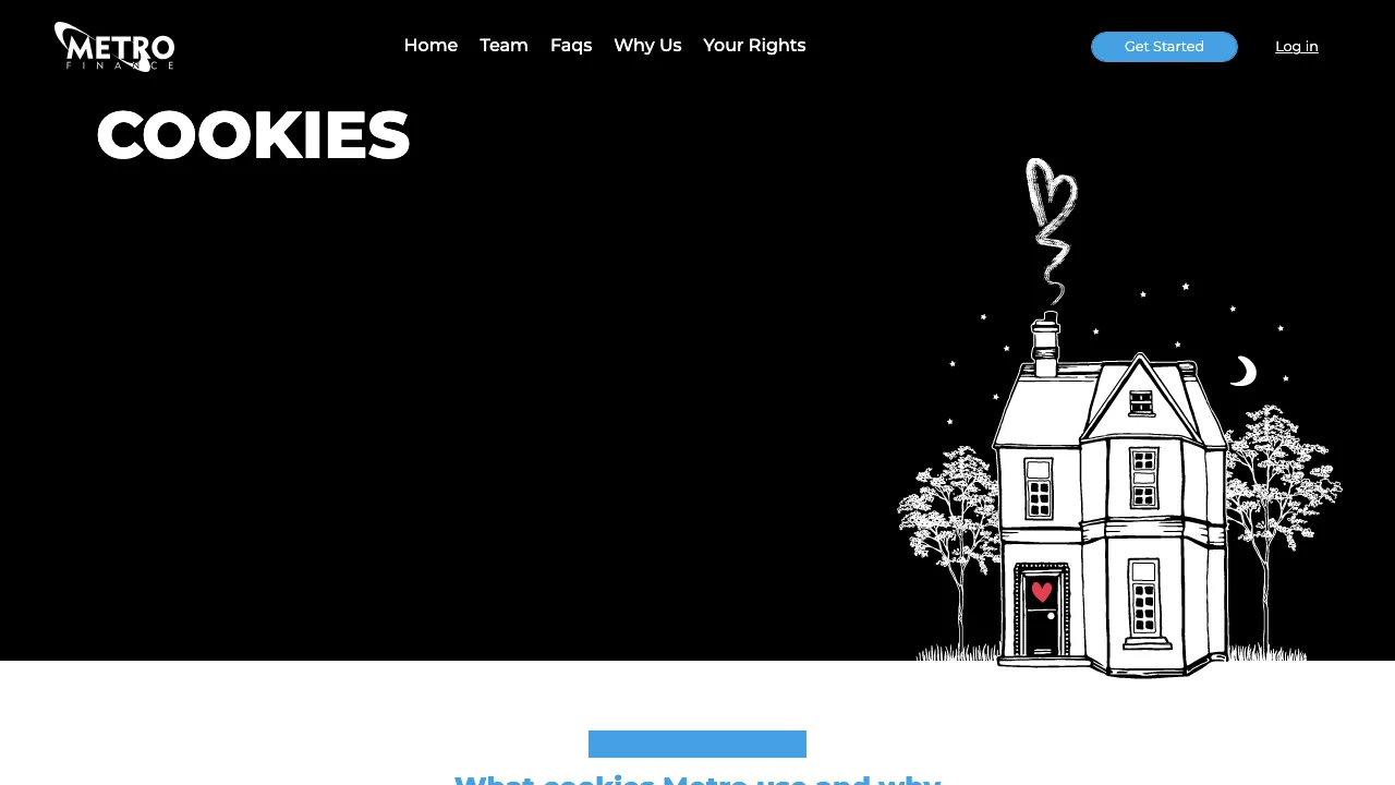 Metro Finance Ltd website preview