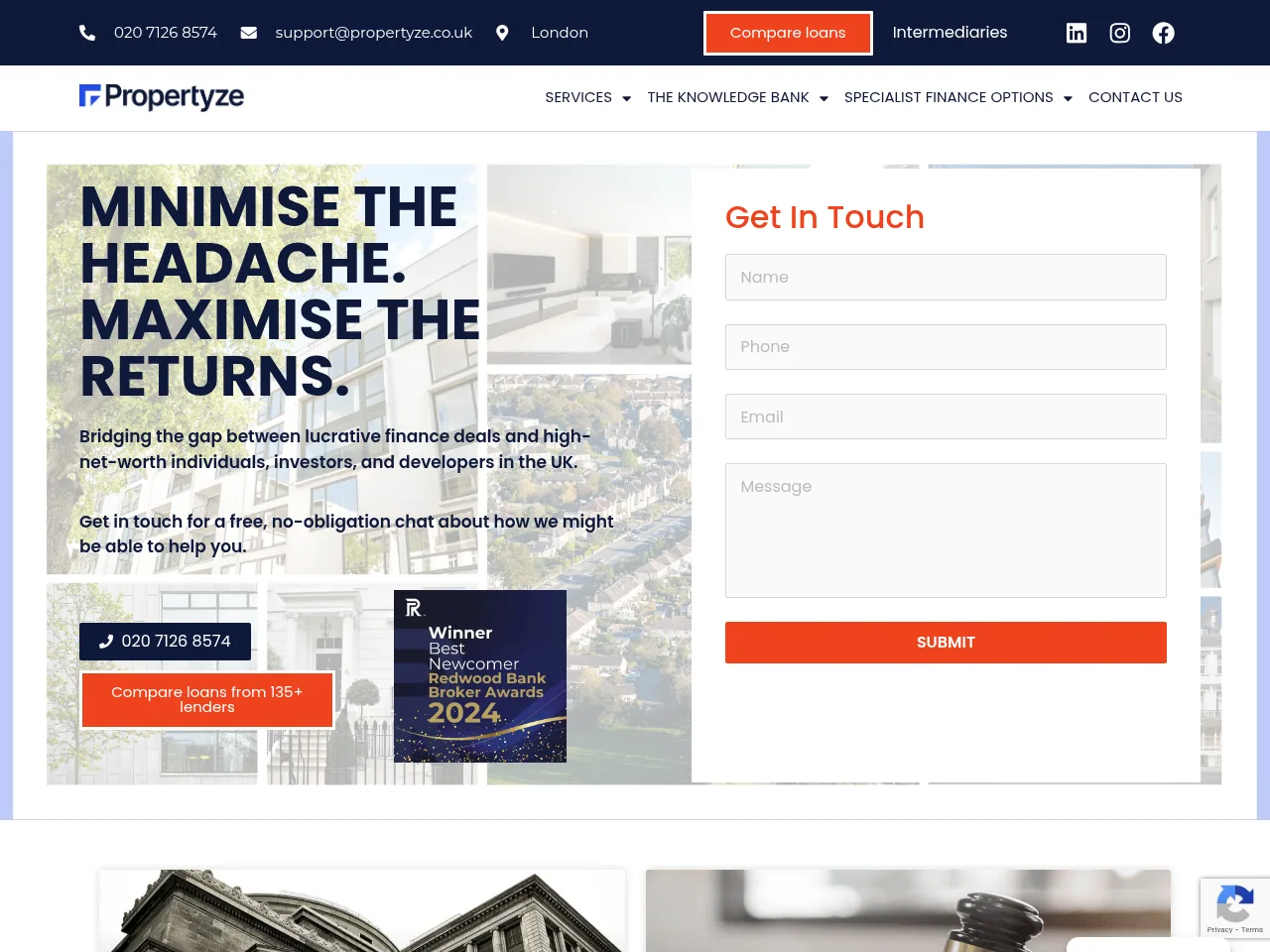 Propertyze website preview