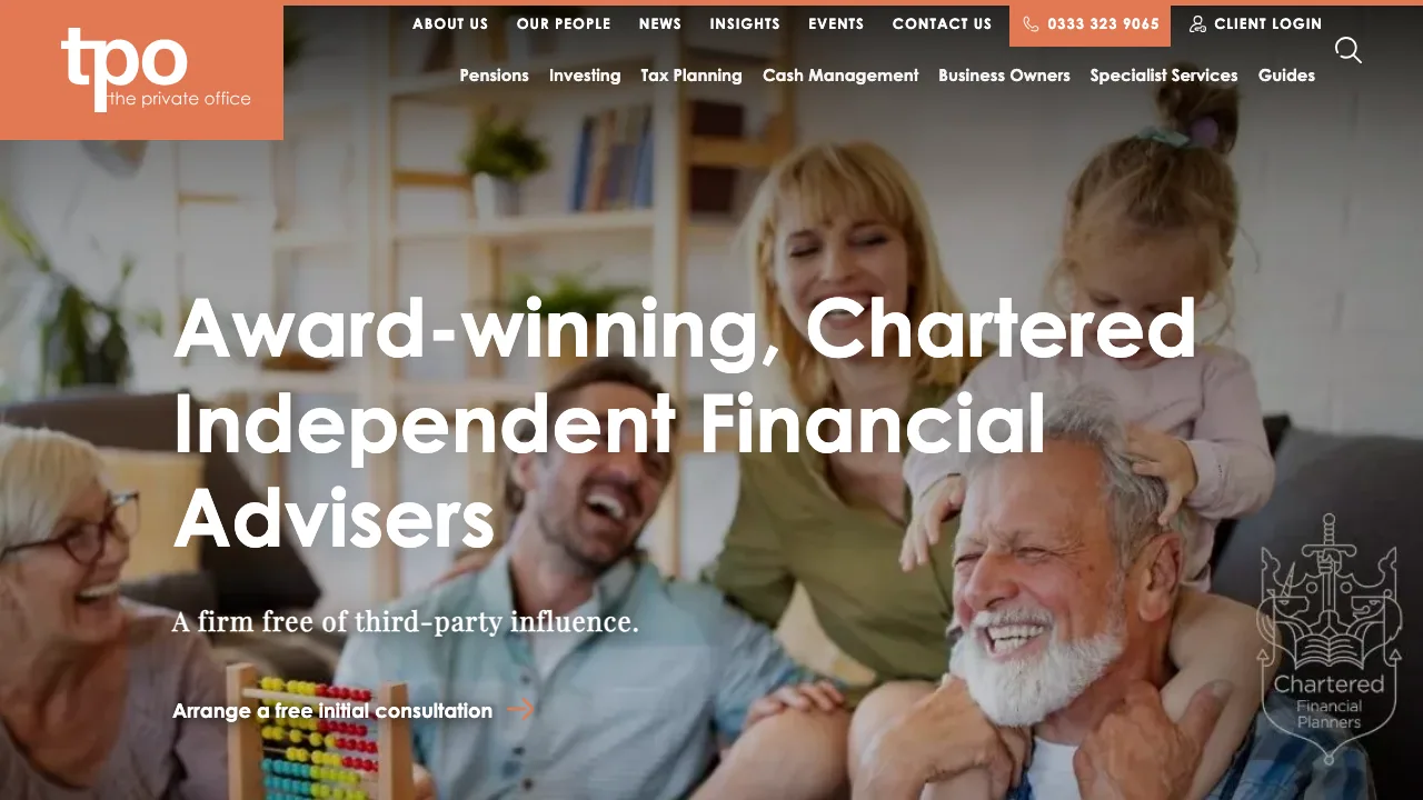 The Private Office website preview