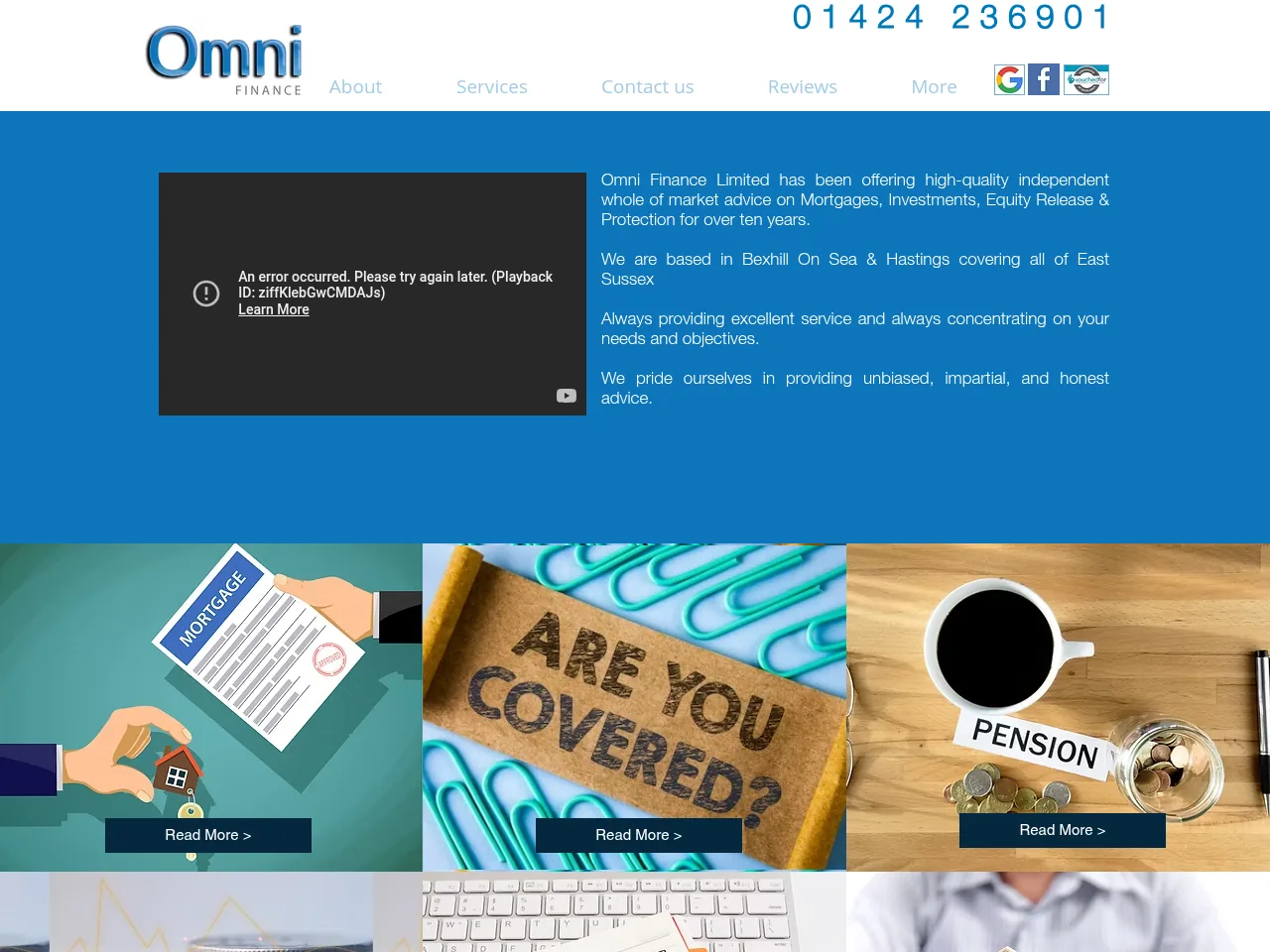 Omni Finance website preview