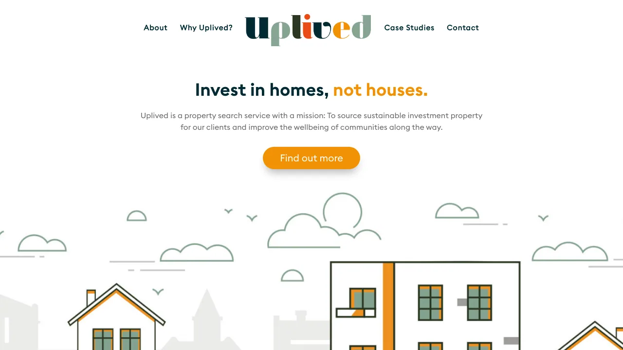 Uplived website preview