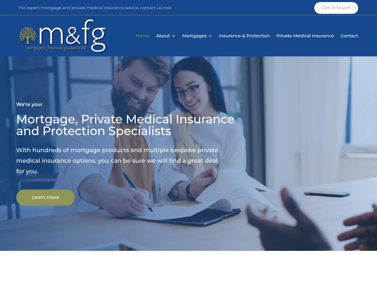 Mortgage & Financial Guidance website preview