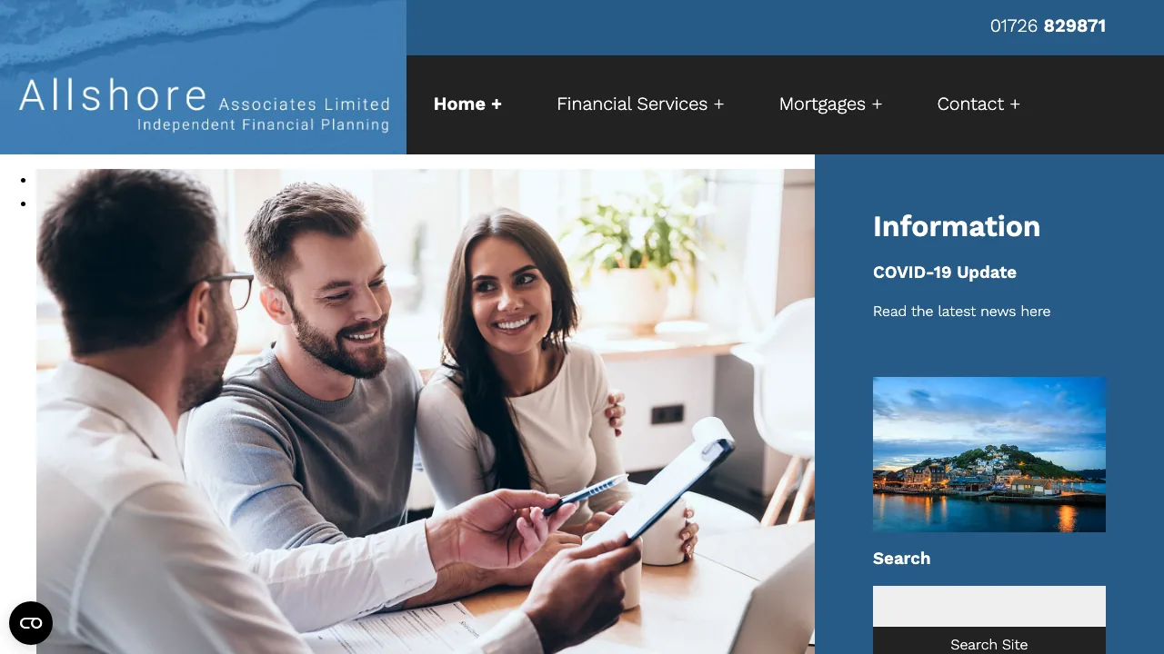 Allshore Associates website preview