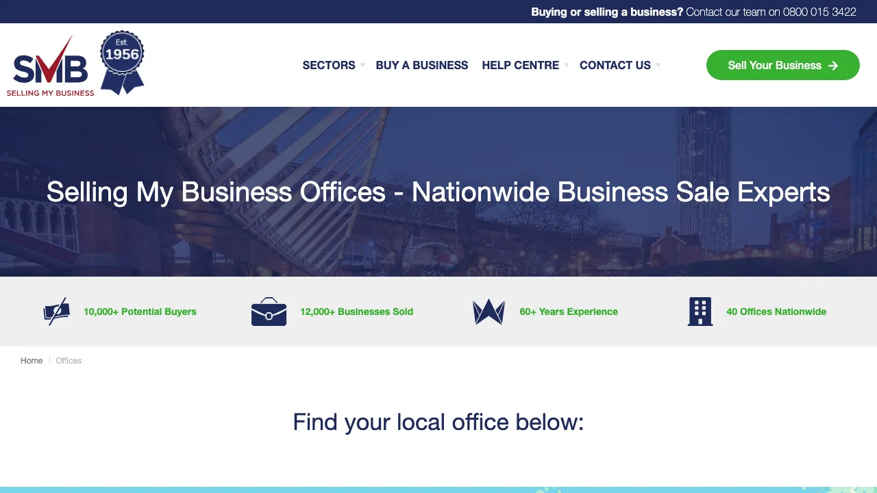 Selling My Business - Blackpool website preview