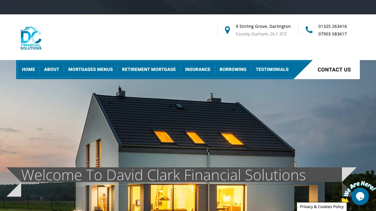 David Clark Financial Solutions website preview