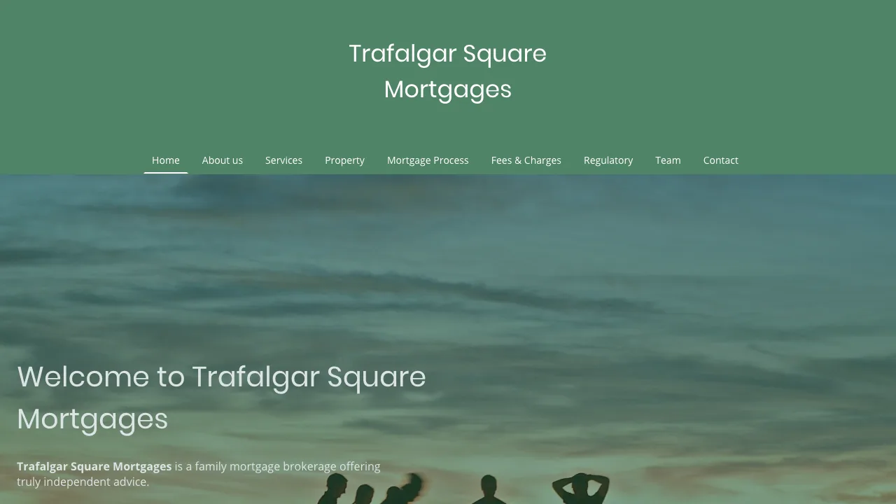 Trafalgar Square Mortgages website preview