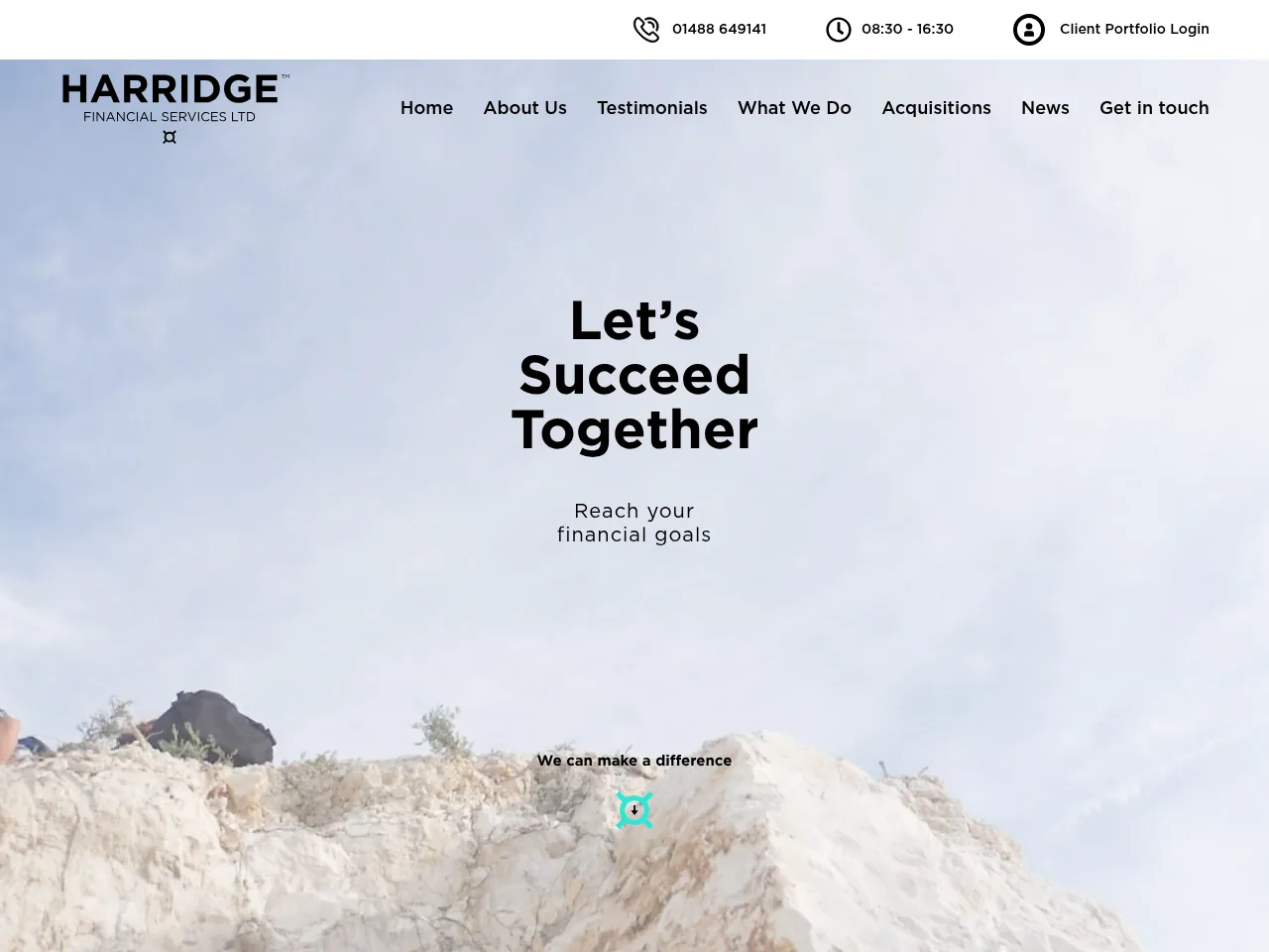 Harridge Financial Services website preview