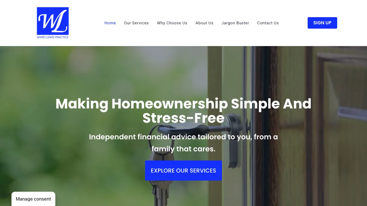 Ward Lewis Practice LLP website preview