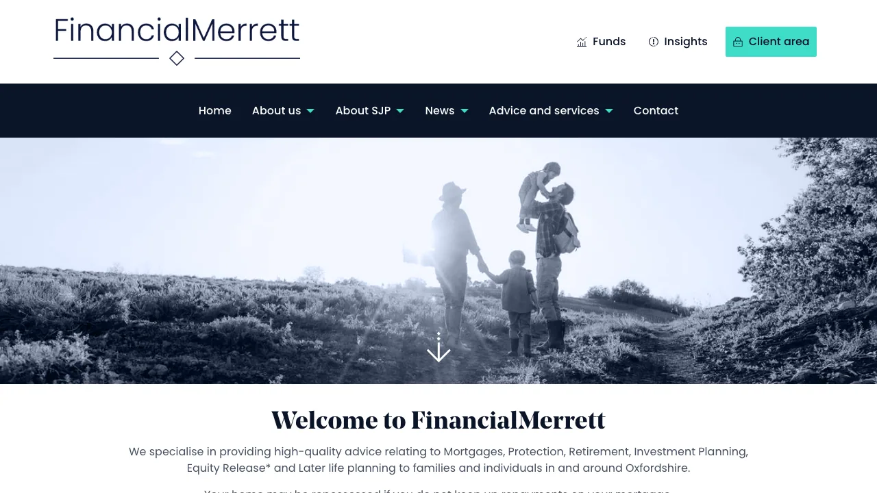 FinancialMerrett website preview